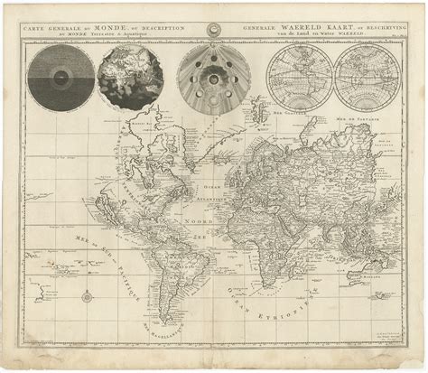 Antique World Map by Mortier (1700)