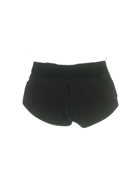 Lululemon Athletica Solid Black Athletic Shorts Size Off Thredup