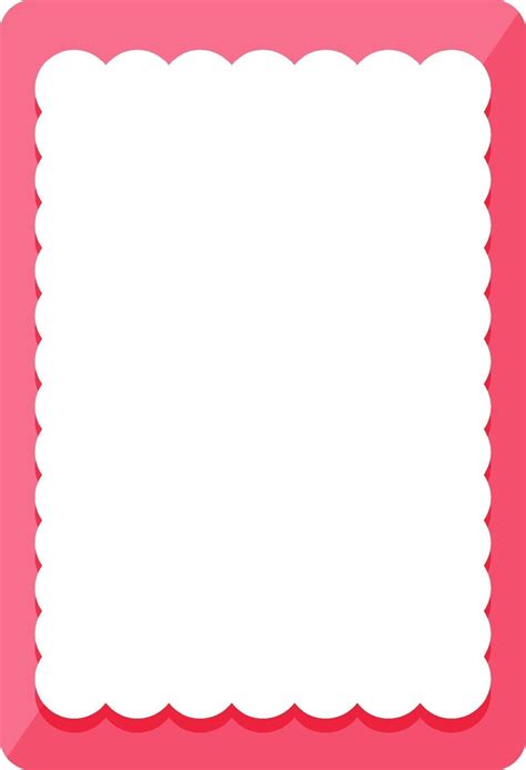 Empty Pink Curl Frame Banner Template Plantilla De Pancarta