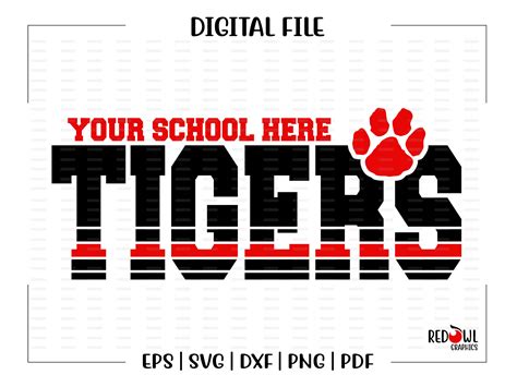 Tiger Svg Tigers Svg Tiger Tigers Team Clipart Mascot - Etsy