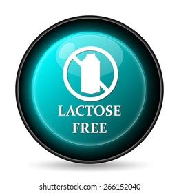 Lactose Free Icon Internet Button On Stock Vector Royalty Free