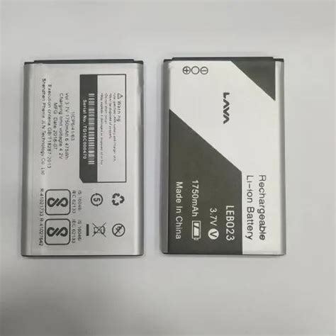 Lava Rechargeable Lithium Ion Mobile Battery Battery Capacity