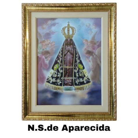 Quadro Nossa Senhora Aparecida 30x40 Resinado Shopee Brasil