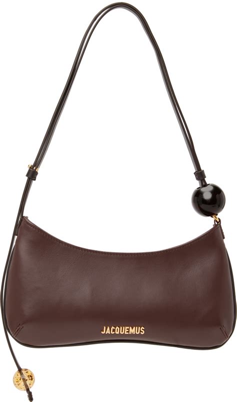 Jacquemus Brown Le Raphia Le Bisou Perle Bag SSENSE