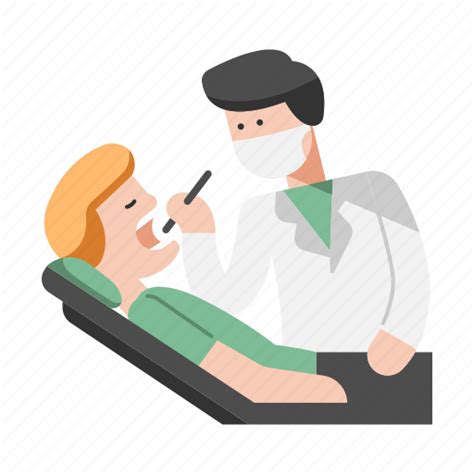 Dental Dentist Dentistry Doctor Healthy Medical Patient Icon