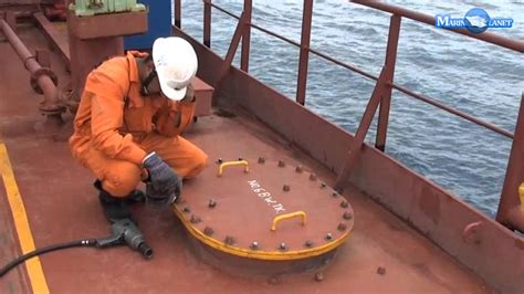 Merchant Ship Manhole Opening Video Youtube