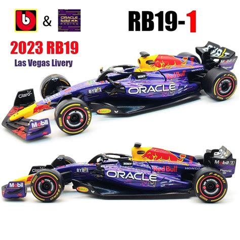 Bburago 1 43 F1 Red Bull Racing TAG RB19 2023 Las Vegas Livery 1