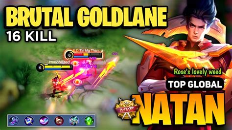 BRUTAL GOLDLANE Natan Best Build 2023 Natan Top Global Gameplay By