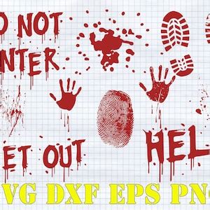 Blood Splatter Svg Bundle Blood Svg Halloween Blood Svg Etsy