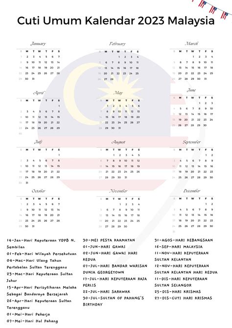 Official Calendar Of Malaysia 2025 A Comprehensive Guide Thomas M