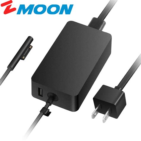 Zmoon A1706 65w Charger For Microsoft Surface Pro6 2018 Pro 3 Pro 4 Surface Laptop Book Pro 5