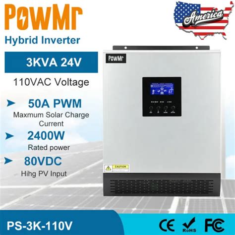 Powmr Kva V Hybrid Solar Inverter Built In Pure Sine Wave Charge