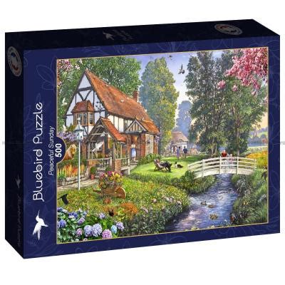 Crisp Søndag ved åen 500 brikker puslespil Bluebird Puzzle 90571