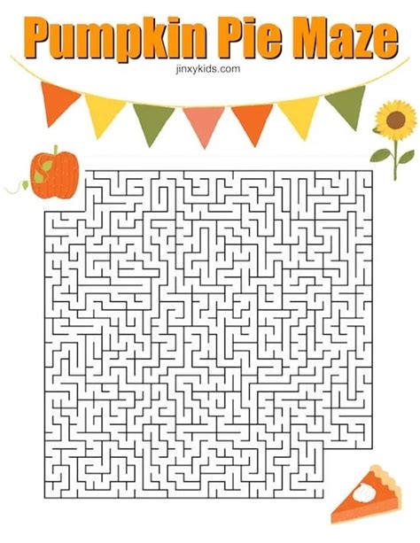 Fall Maze Printables Printable Kids Entertainment