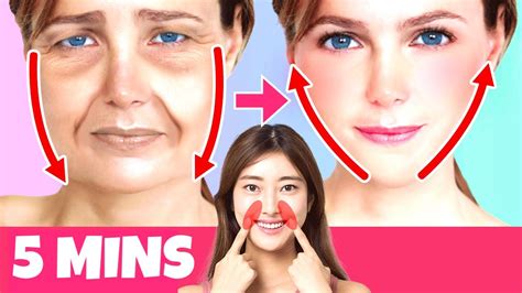 5 Mins🔥 Anti Aging Face Exercise For Jowls Laugh Lines Eye Bags