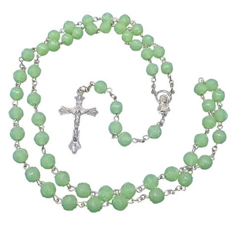 Fako Bijoux Rozenkrans Glow In The Dark Religieuze Ketting