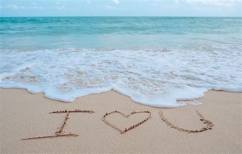 Heart Love Beach Wallpapers - 4k, HD Heart Love Beach Backgrounds on WallpaperBat