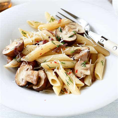 Recette Penne La Sauce Aux Champignons Et Aux Herbes