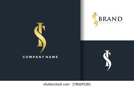 Fancy Monogram Logo Letters Si Stock Vector Royalty Free 1780695281