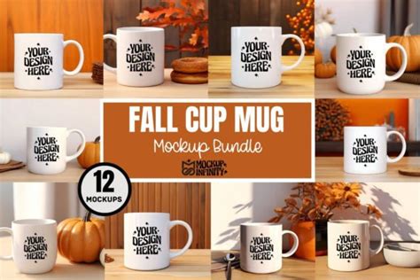 Fall Cup Mug Mockups Bundle Graphic By Mockup Infinity Creative Fabrica