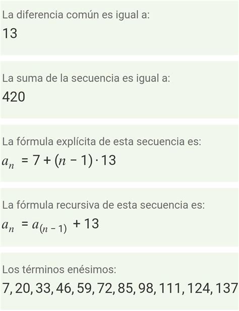 Dadas Las Siguientes Sucesiones Encuentra La Regla Verval De Cada Una