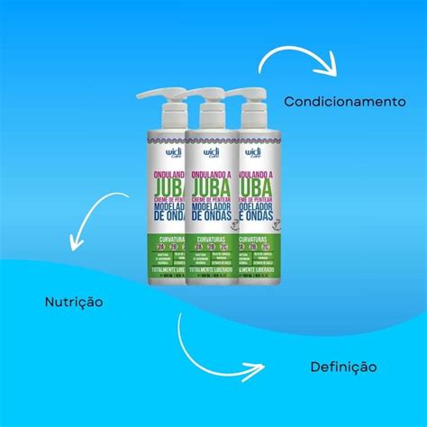 Widi Care Ondulando a Juba Kit 3 Creme de Pentear 500ml ÚNICO