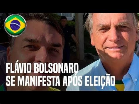 Fl Vio Bolsonaro Se Manifesta Ap S Vit Ria De Lula Vamos Erguer A