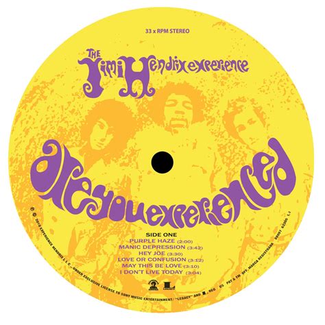 The Jimi Hendrix Experience Are You Experienced