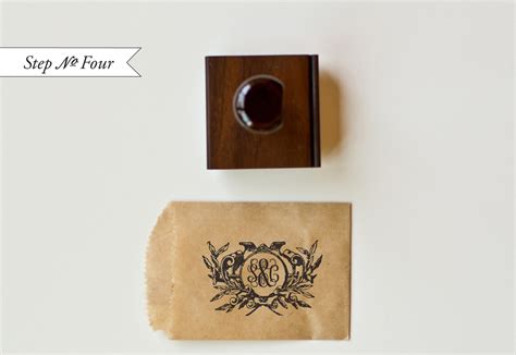 DIY Tutorial: Rustic Monogram Rubber Stamp Wedding Invitations