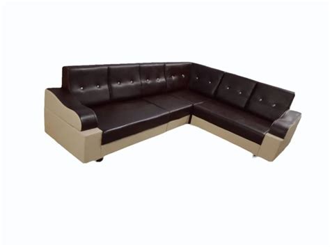 Seater Wooden L Shaped Rexin Sofa At Set In Raigad Id