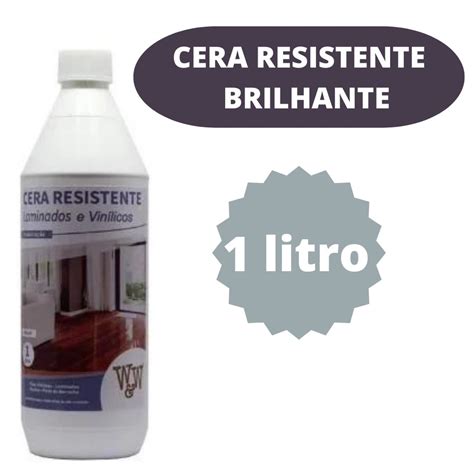 Cera Para Piso Laminado Resistente Brilhante W W 1l No Shoptime