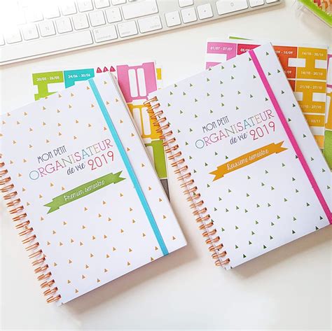 Mon Petit Organisateur De Vie PACK ANNUEL 2019 TOUT EN UN Agenda