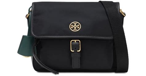 Tory Burch Synthetic Piper Nylon Crossbody Bag In Black Lyst