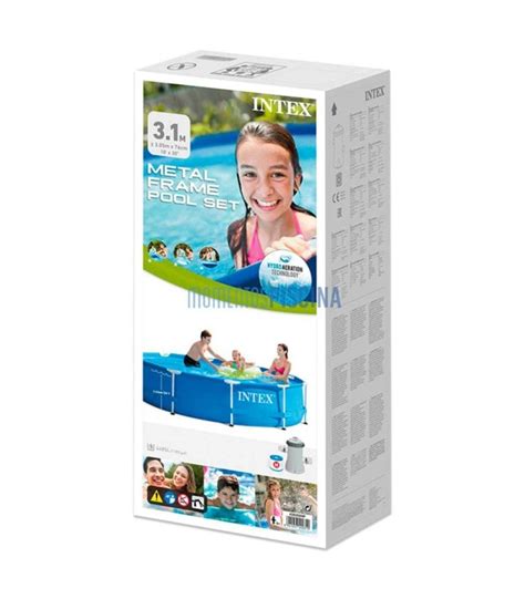 Demountable Pool Intex Metal Frame 305x76 Cm With Filter System