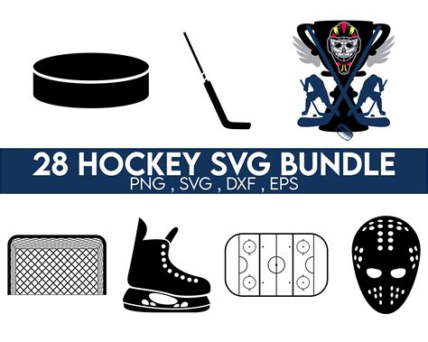 Hockey Svg Bundle, Hockey Silhouette, Hockey SVG, Hockey Clipart ...