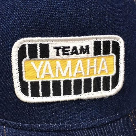 ヤマハ Team Yamaha Motorcycle Buddy オリジナル ワッペン付きデニムキャップ Otto オットー デニムキャップ レーシングチーム バイク Yc 185