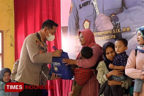 Polres Tasikmalaya Bangun Sinergi Atasi Stunting Dengan Bantuan Pangan