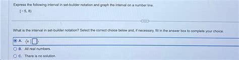 Solved Express The Following Interval In Set Builder Chegg