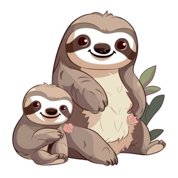 An Illustration Of Sloth Icon Vector A Lineal Icon Depicting Cute