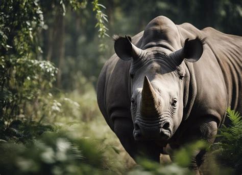 Premium Photo | A indian rhinoceros