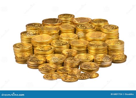 Group Of Gold Coins Stock Photo Image Of Path Wealth 6801724