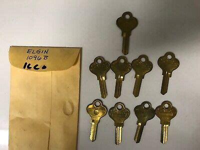 INDEPENDENT LOCK CO ILCO VINTAGE 1096B SLOT MACHINE LOCK KEY LOT UNCUT