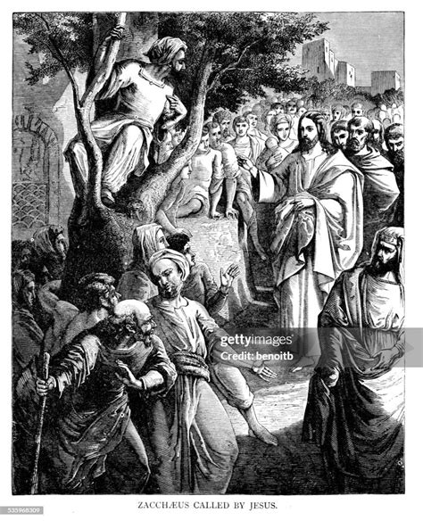 Zacchaeus Called By Jesus High-Res Vector Graphic - Getty Images