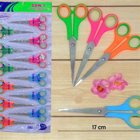 Jual Gunting Kertas Besar 17cm Tanggung Warna Scissors EML 865TC Di