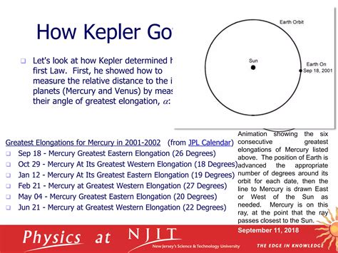 Keplers Law Of Motion Physical Science PPT