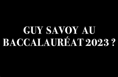 Le Sujet Du BAC 2023 Traite De Gastronomie Et Cite Le Chef Guy Savoy En