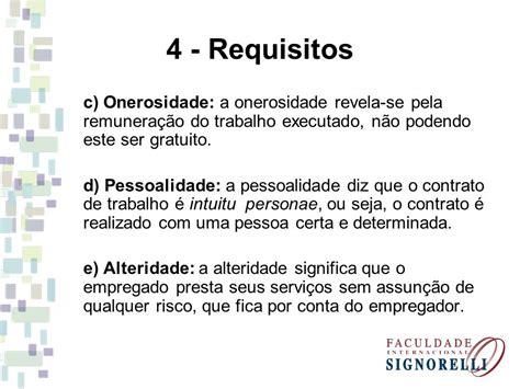 O Que Onerosidade No Direito Do Trabalho