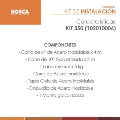 Salamandra Bosca Gold 380 Bordeaux Estufa A Leña 180m2 Kit en venta