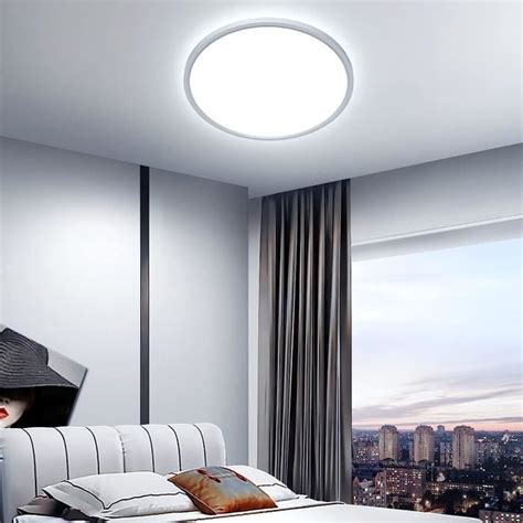 Otren Plafonnier Led Rond Lnaire Plafond W Lm K Clairage