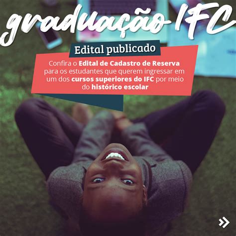 Abertas inscrições para cadastro de reserva para cursos superiores no IFC